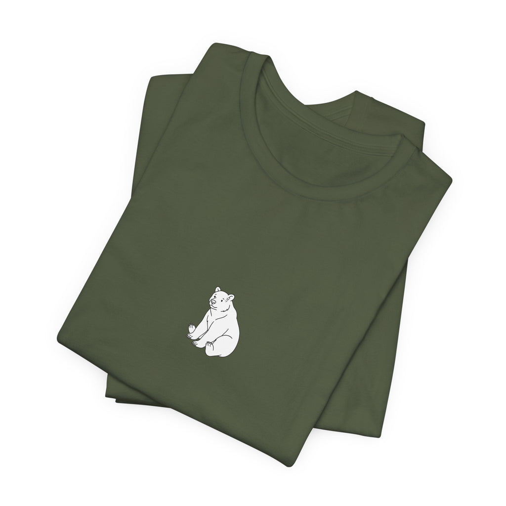 Casual T-shirt — Small Center Chest Illustration Shirt