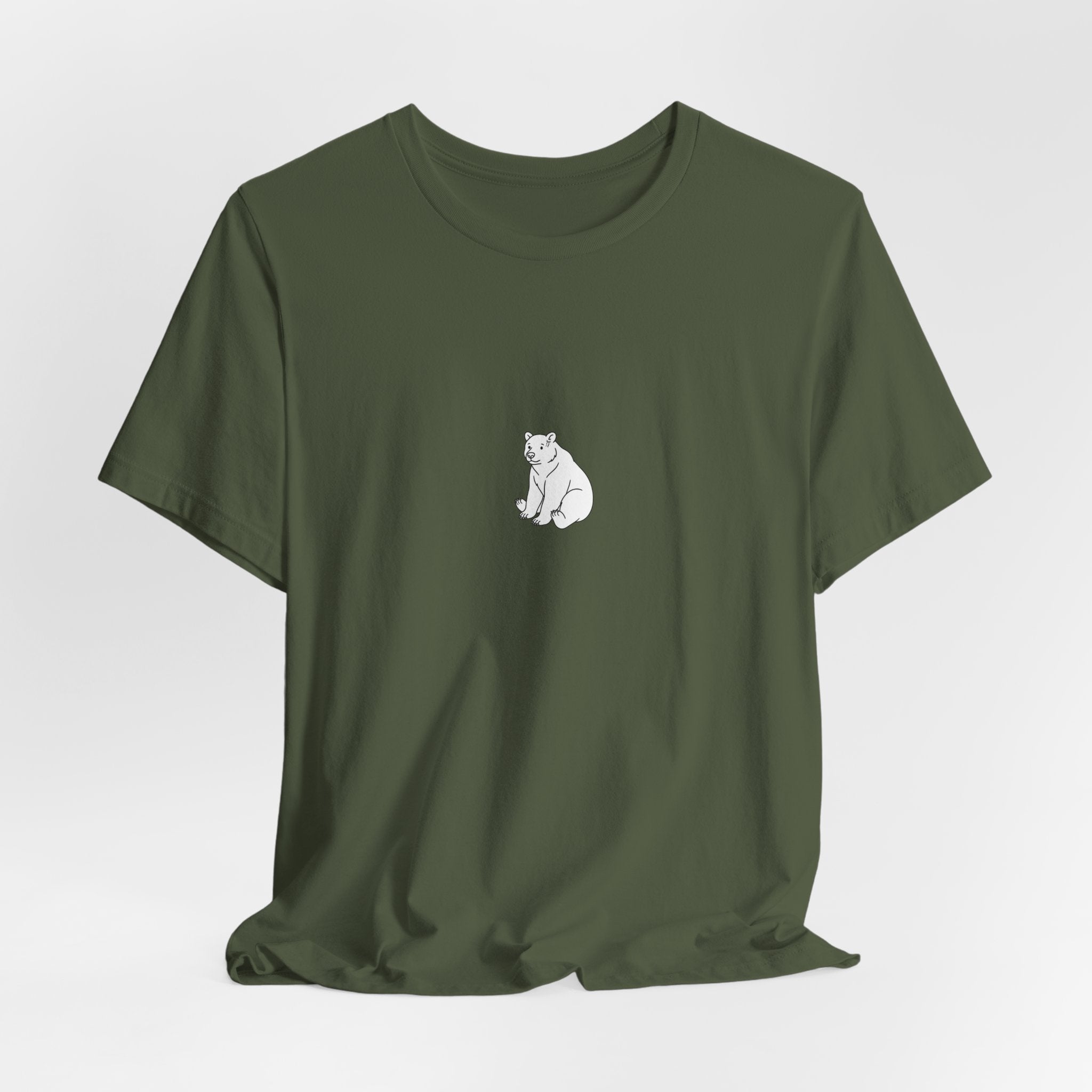 Casual T-shirt — Small Center Chest Illustration Shirt
